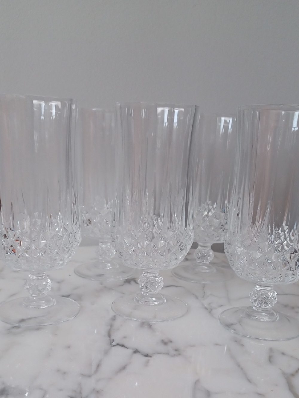 Set of 5 Cristal d’Arques Crystal Glasses 35 cl ~11.75 oz